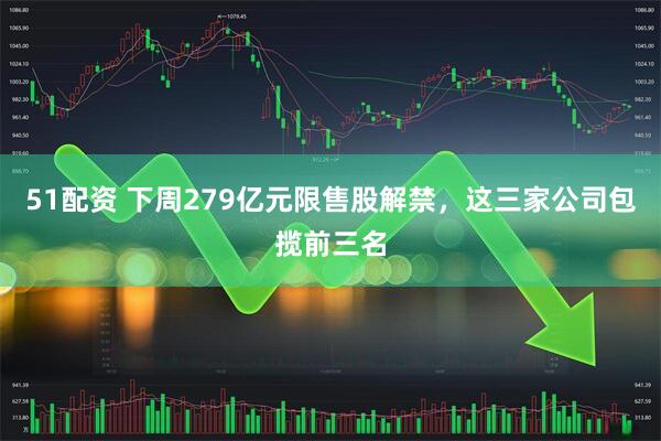 51配资 下周279亿元限售股解禁，这三家公司包揽前三名