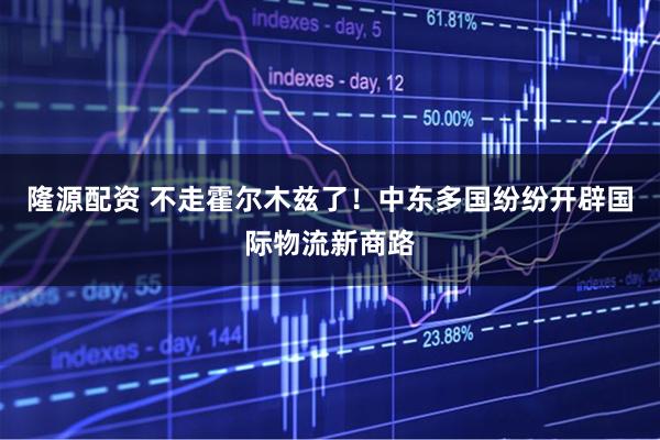 隆源配资 不走霍尔木兹了!中东多国纷纷开辟国际物流新商路